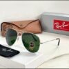 RAYBAN 3025 SILVER GREEN