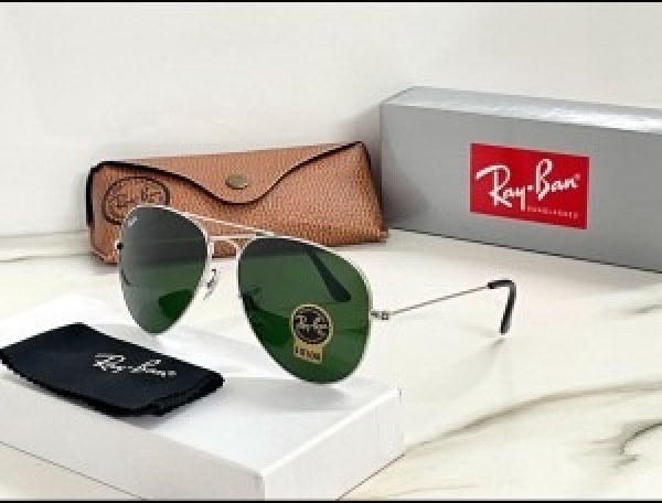 RAYBAN 3025 SILVER GREEN