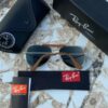 RAYBAN AVIATOR LEATHER GOLD BLACK