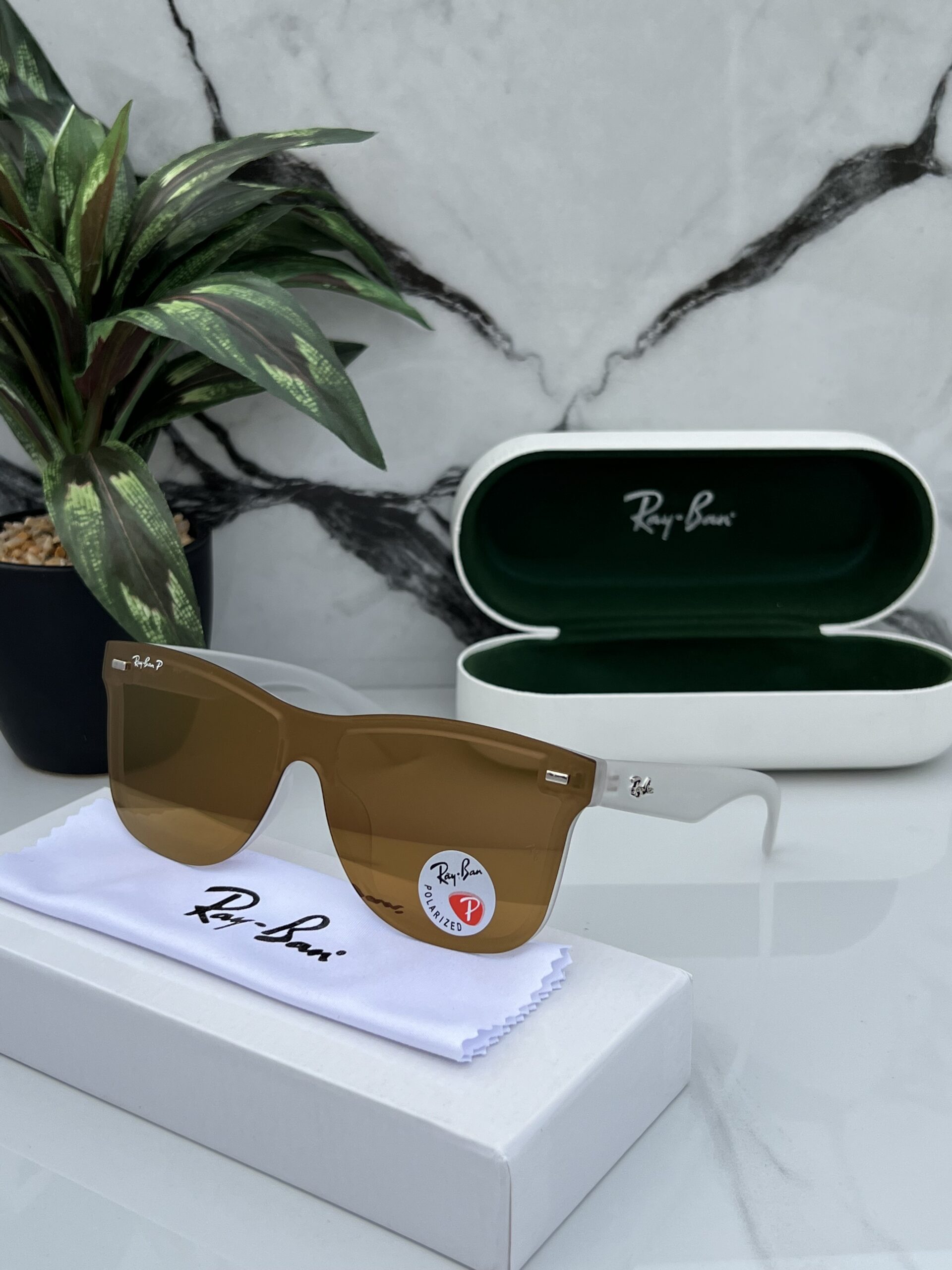 RAYBAN BLAZE WHITE GOLD